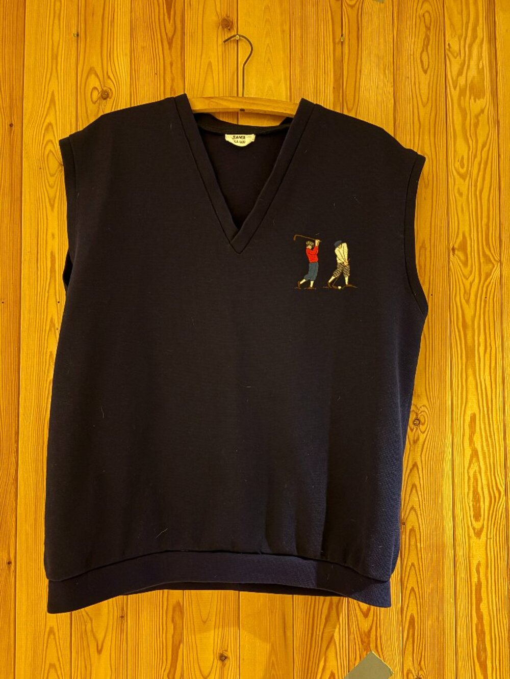 Vintage Sandi Exclusive Navy Golfers Vest